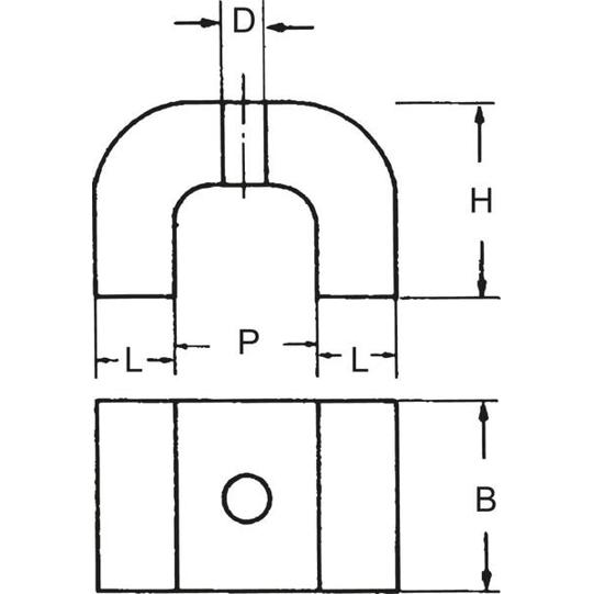 Hufeisenmagnet 45x30x30mm