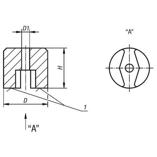 NORELEM Knopf-Magnet