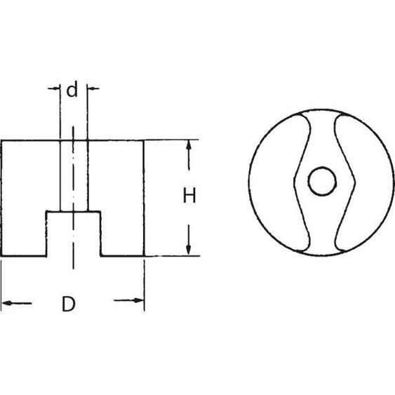 Knopfmagnet 25,4x15,9mm