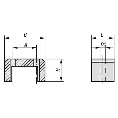 Alnico Magnet - Rot - Rechteckig - Größe 4 - Höhe 35