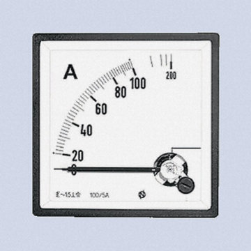 Amperemeter 25A DC Drehmagnet | 92mm x 92mm | 0 → 60mV / Klasse 1,5