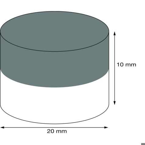 Scheibenmagnet 20mm x 10mm